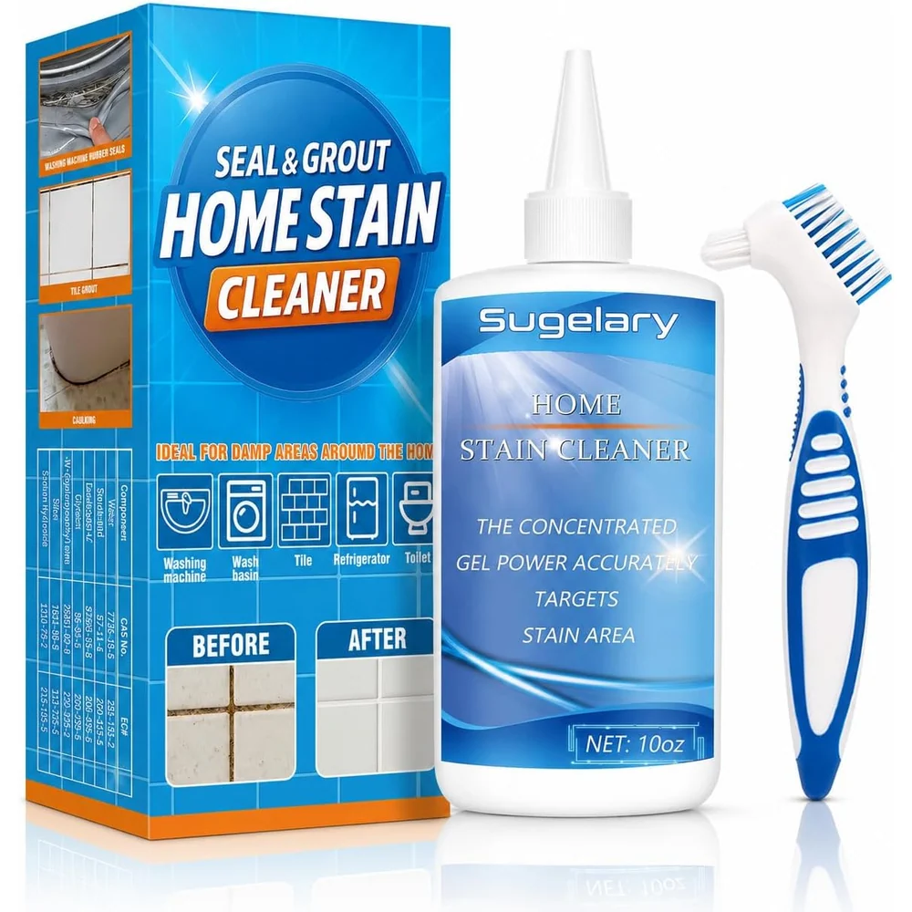 Sugelary Stain Cleaner Gel, Blue Label, 9.8 fl oz boxed with brush